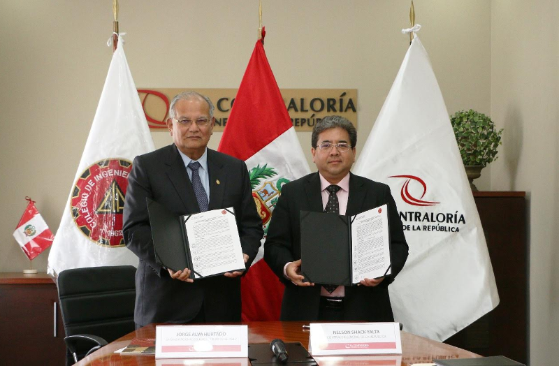 Contraloría y Colegio de Ingenieros del Perú capacitarán a ciudadanos para supervisar “Reconstrucción con Cambios”