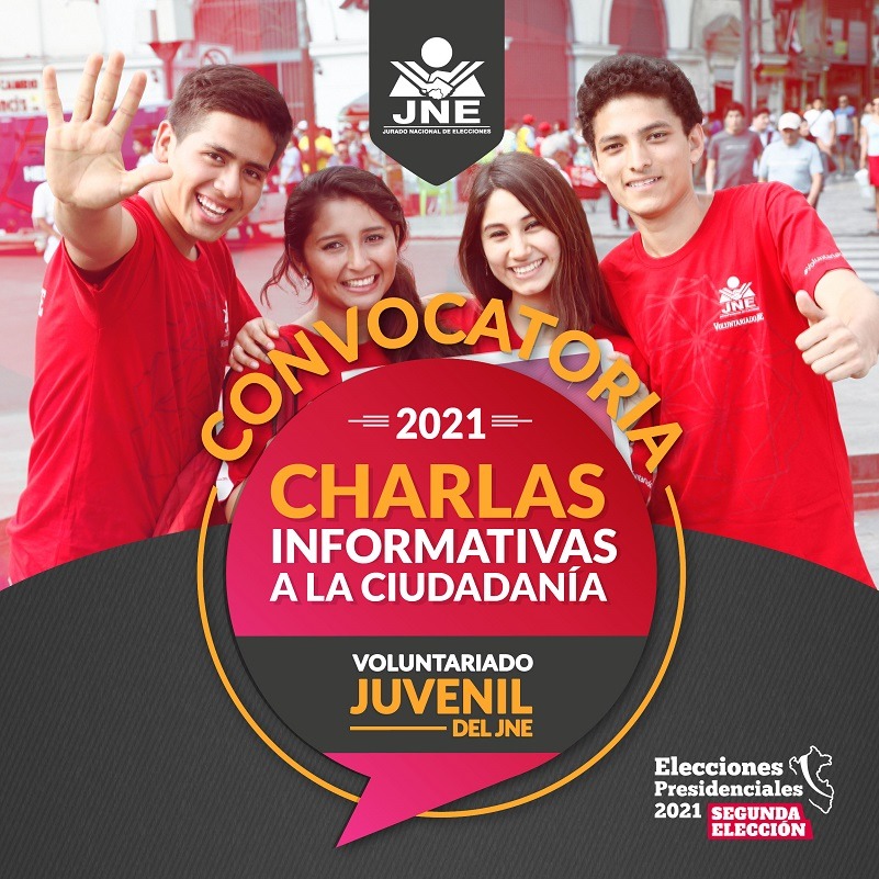 Voluntariado del JNE realizará charlas informativas virtuales para jóvenes