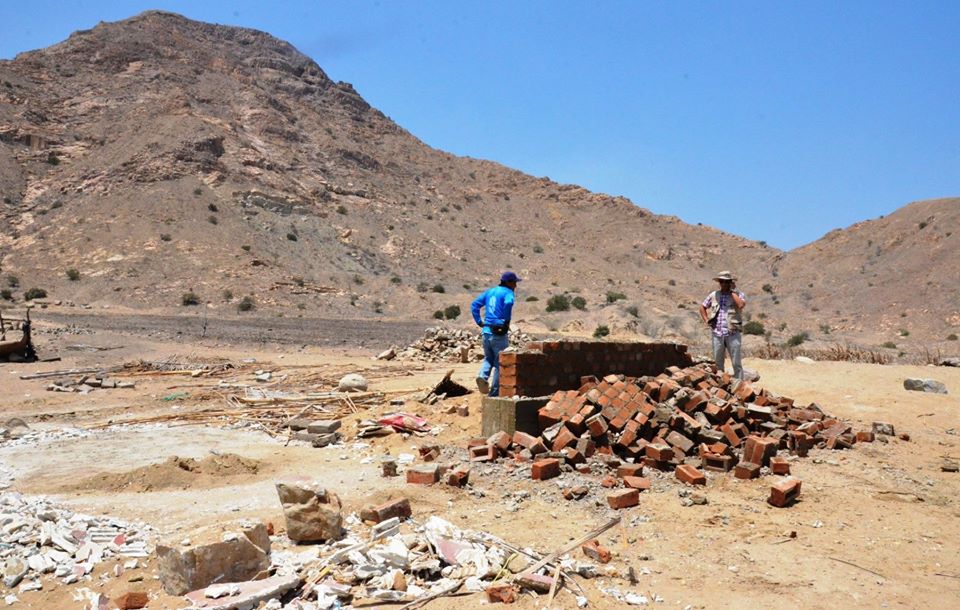 Destruyen panel en cerro Tres Tomas de Lambayeque