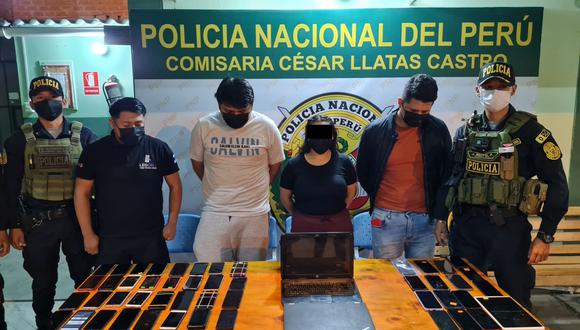 Chiclayo: caen “Los Matrix” con más de 200 celulares robados