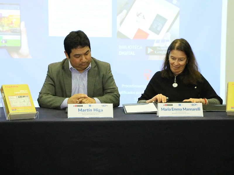 Biblioteca Nacional del Perú y BCP fomentan el acceso a clásicos peruanos