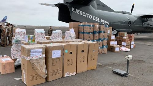 Regiones reciben más de 676 toneladas de suministros médicos