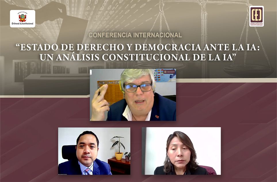 Conferencia internacional “Estado de Derecho y democracia ante la IA: un análisis constitucional realizó el CEC 