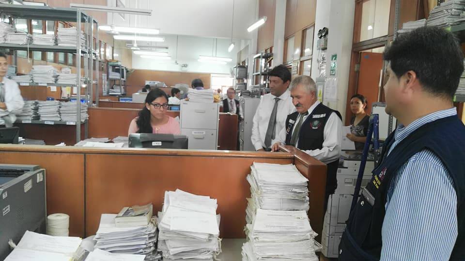 Evalúan daños por lluvias en sede de Corte de Justicia de Lambayeque