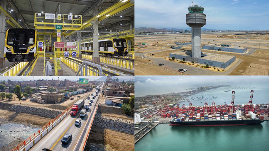 Inversión valorizada en infraestructuras de transporte creció 122 % durante el mes de julio