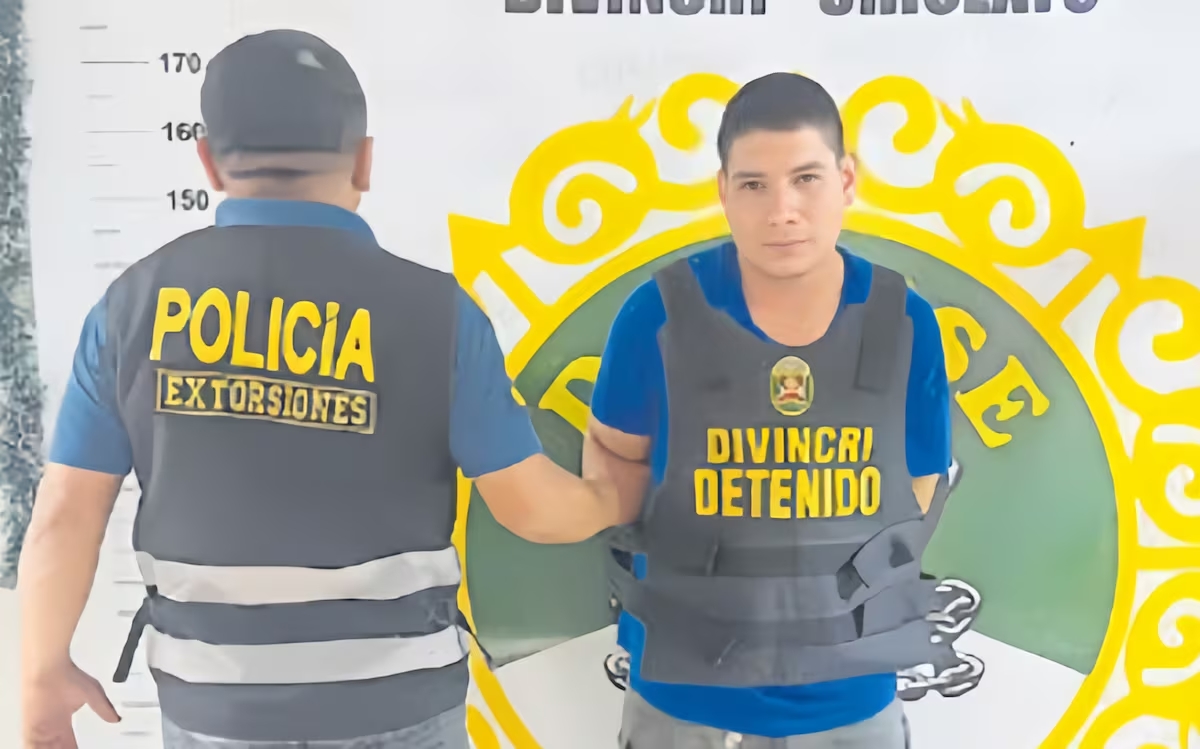 PNP captura a delincuentes que extorsionaban a empresario en Olmos 