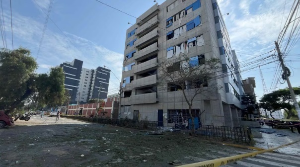 Inseguridad se desborda en Trujillo, hacen estallar dinamita en sede de la Fiscalía