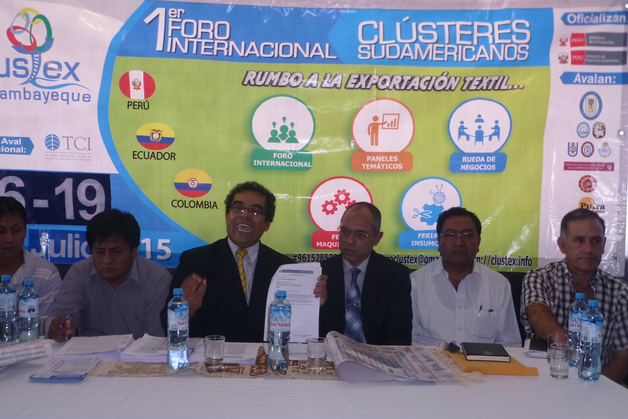 Chiclayo será sede del primer foro de clústeres de América del Sur