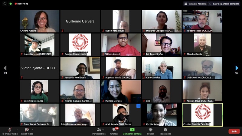 Comisiones regionales del país se comprometen a trabajar en la recuperación de valores ciudadanos rumbo al Bicentenario