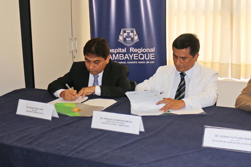 Lambayeque: Hospital Regional y Universidad Señor de Sipán firmaron convenio