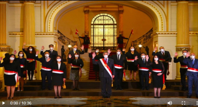 Estos son los ministros del Gabinete que lidera Violeta Bermúdez