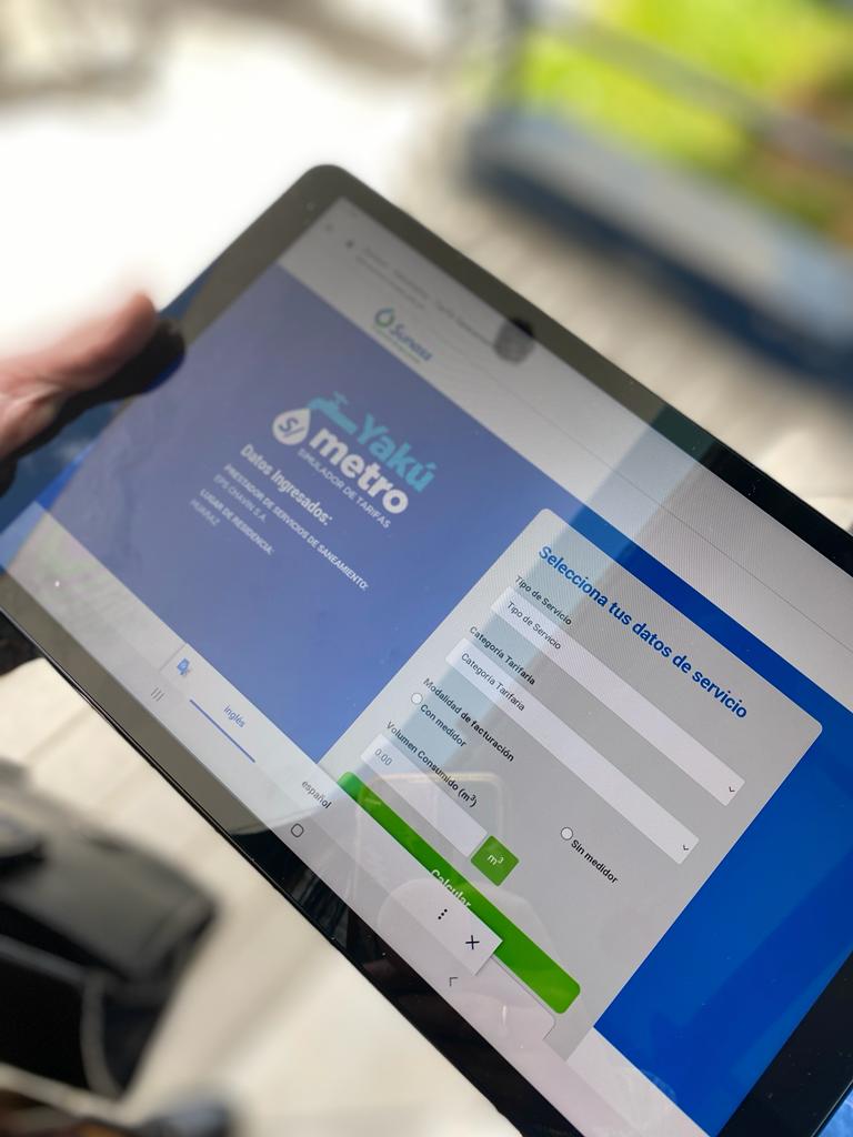 Se activó el “Yakúmetro” aplicativo para que usuarios calculen consumo por servicios de agua potable y alcantarillado