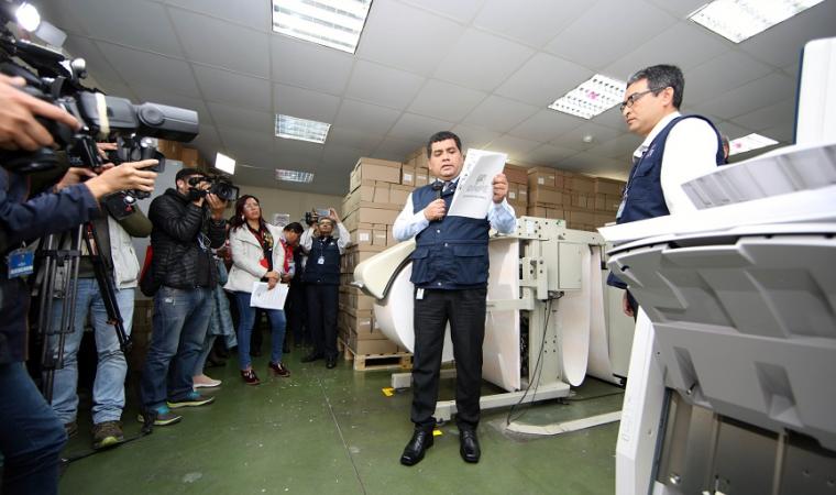 Onpe inicia proceso de impresión del material electoral