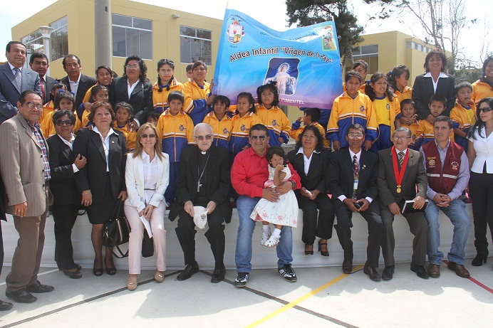  Presidente regional de Lambayeque inauguró aldea infantil “Virgen de la Paz”