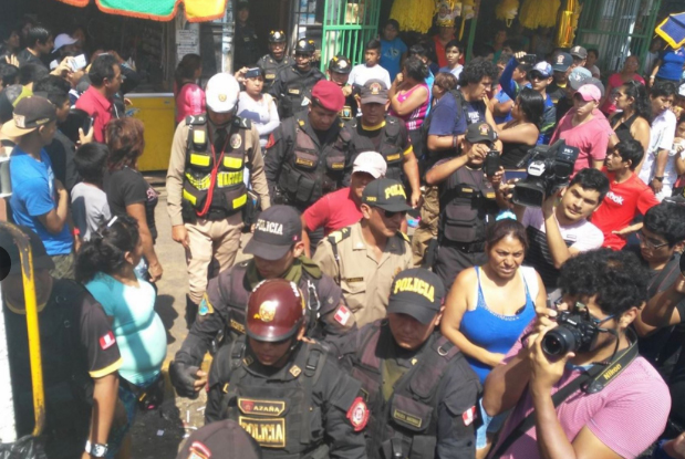 Más de 2 toneladas de artefactos pirotécnicos incautaron cerca a mercado de Chiclayo