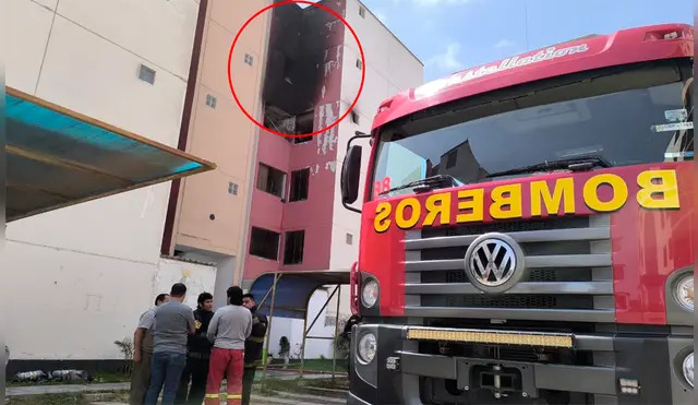 Incendio deja un niño con quemaduras en Chiclayo