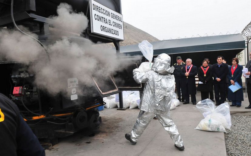 Incineran más de una tonelada de droga incautada a nivel nacional