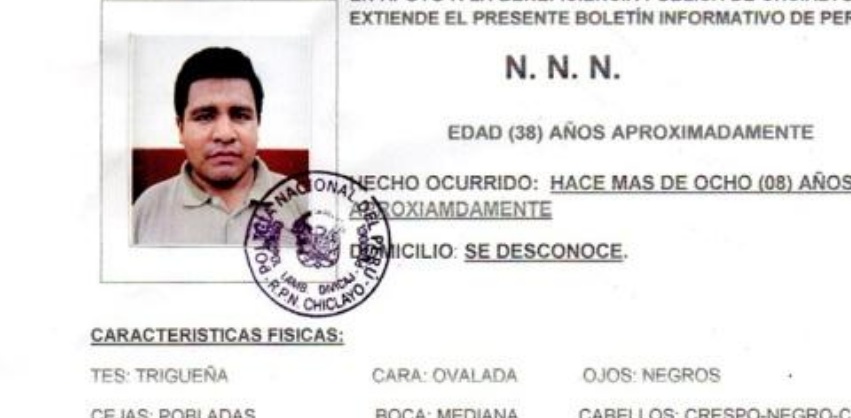 Beneficencia de Chilcayo  busca a familiares de joven indigente con discapacidad