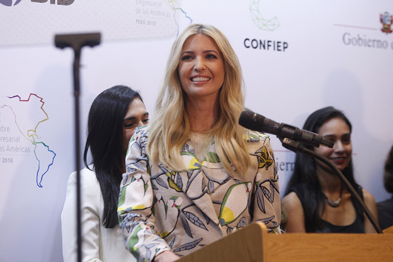 Hija de presidente Donald Trump lanza iniciativa por US$ 150 millones para empoderar a mujeres peruanas