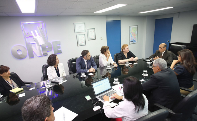 Jefe de la ONPE recibió a Misión de Observación Electoral de la UE