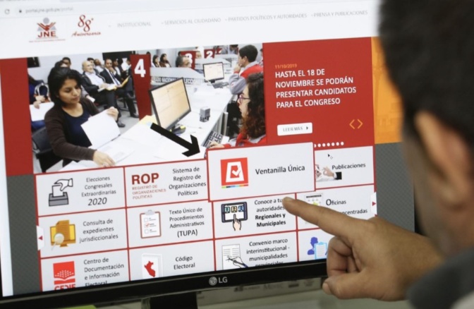 Onpe permite conocer los resultados de las elecciones internas de dos partidos políticos