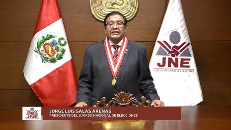 Presidente del JNE exhorta a ciudadanos a votar ordenadamente este domingo 11