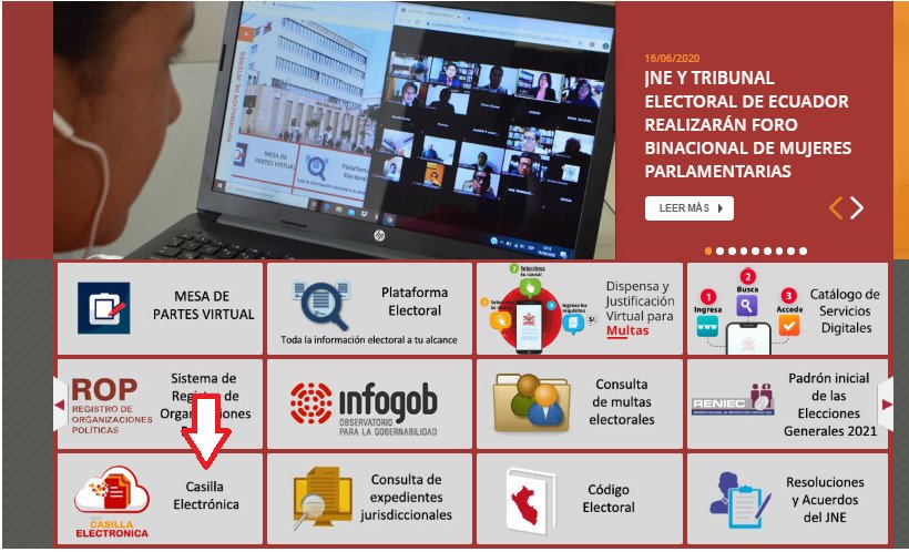 JNE empleará notificaciones virtuales en todos sus procesos