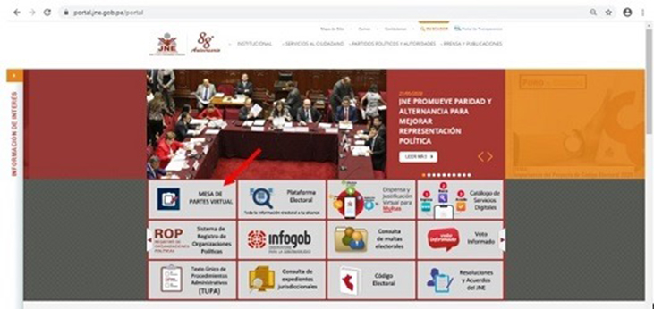 JNE implementa mesa de partes virtual para documentos jurisdiccionales