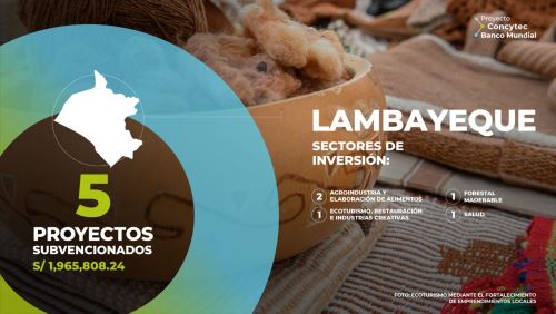 Concytec financia proyectos de innovación e investigación en Lambayeque