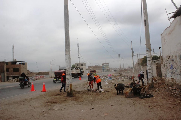 Intensifican limpieza en puntos de mayor acumulación de basura en Chiclayo