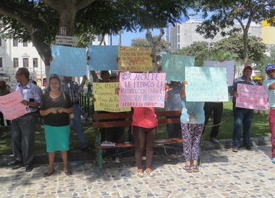  Trabajadores de limpieza  de Chiclayo amenazan con acatar paro 