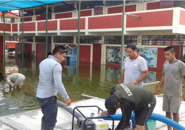 Lluvias afectaron a 24 colegios en provincia de Lambayeque