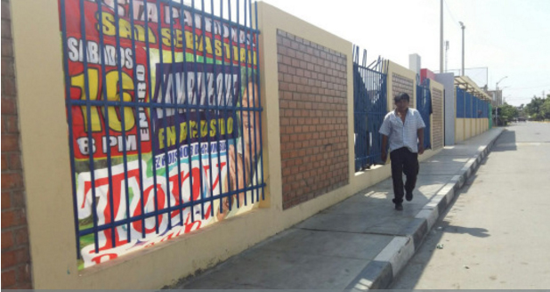 Baile en loza deportiva dejó en malas condiciones 