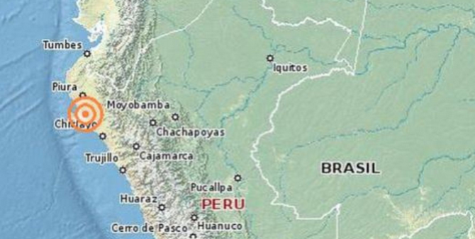 Sismo de 4.2 grados se registró anoche en el departamento de Lambayeque