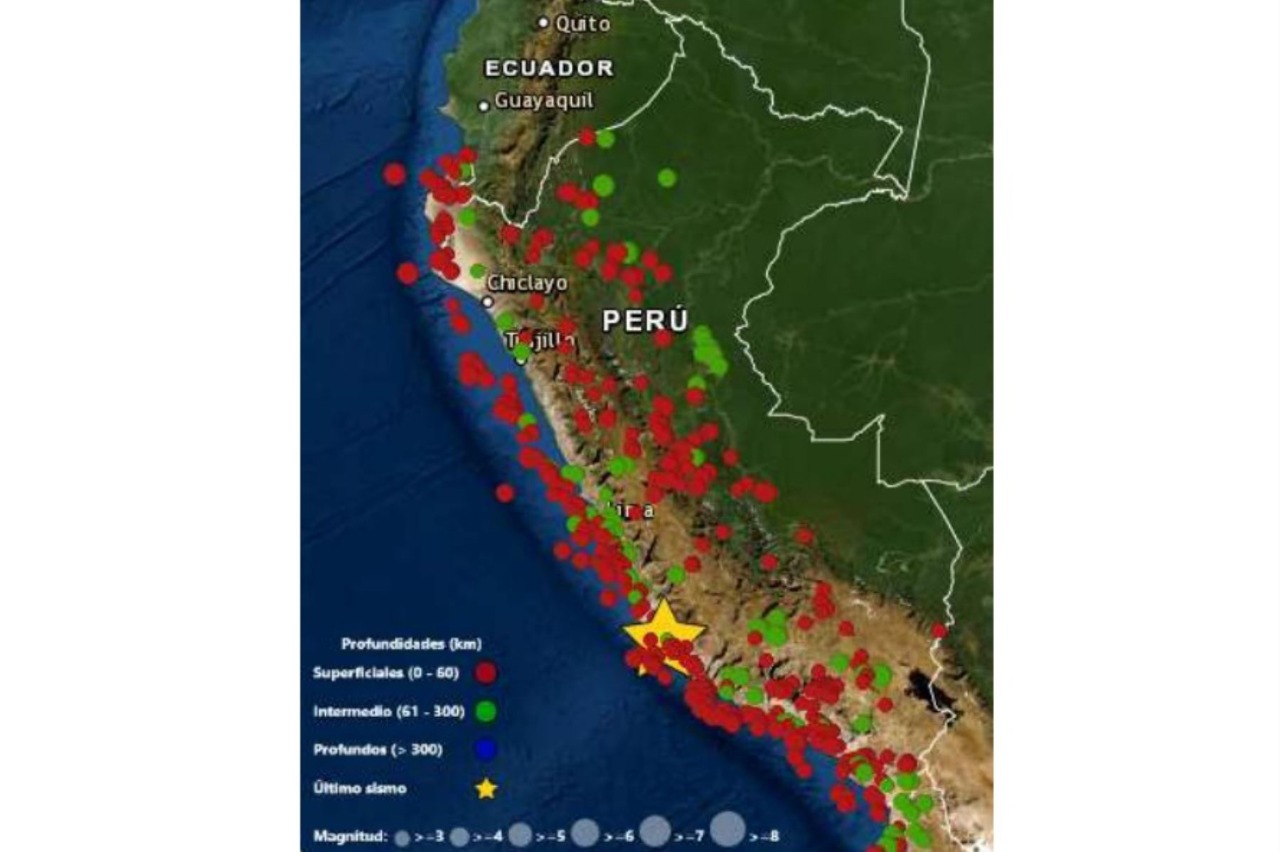 IGP informa que 70 sismos se reportaron durante noviembre a nivel nacional