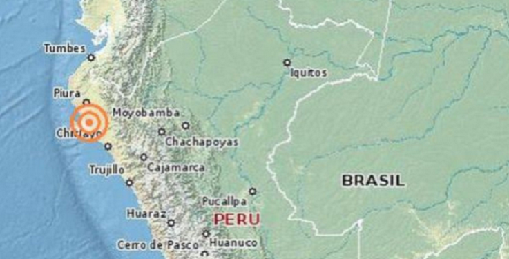 Sismo de 4.1° en la Escala de Richter se produjo esta mañana en Olmos
