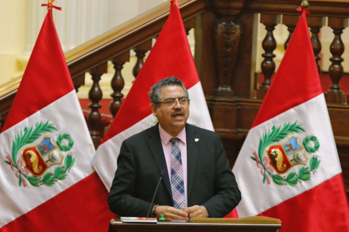  Merino anuncia: “Mi primer compromiso es respetar las elecciones de abril 2021”