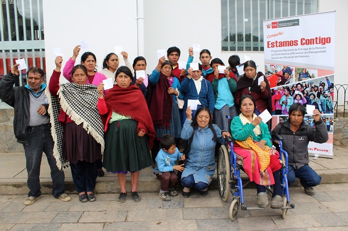 Midis brinda pensión no contributiva a personas en condición de discapacidad y pobreza