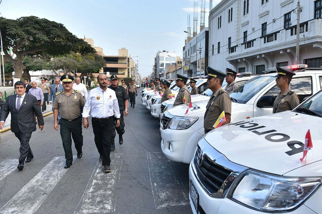 Policía Nacional de Lambayeque recibió 30 nuevos patrulleros para lucha contra inseguridad