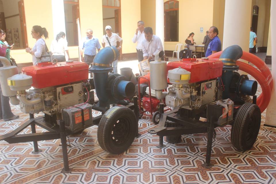 Sector privado entrega motobombas para ser usadas durante “El Niño”