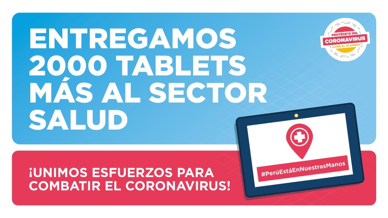 MTC dona 2000 tablets adicionales al Ministerio de Salud para prevención y atención del covid-19