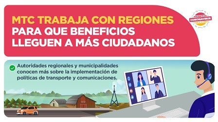 MTC articula con gobiernos regionales y locales políticas sobre sectores Transportes y Comunicaciones