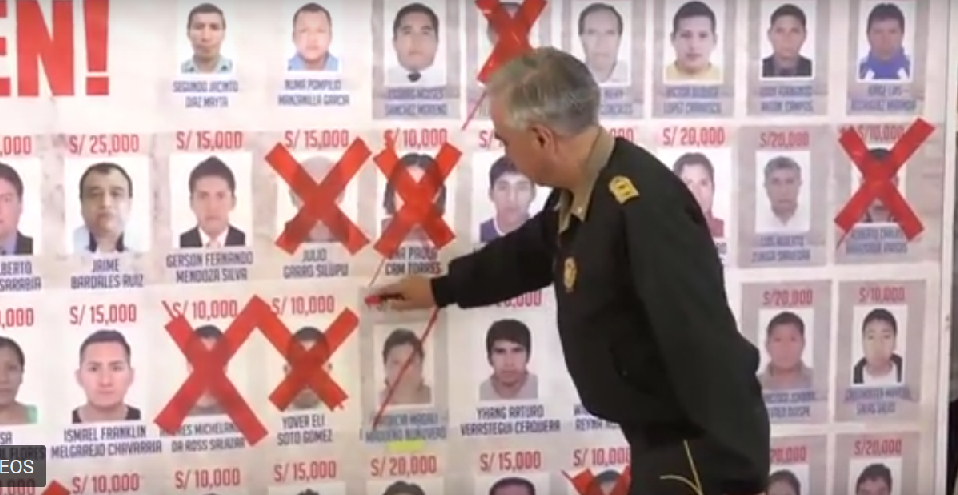 Incluyen a seis requisitoriados de Lambayeque en lista de 75 del Programa  de Recompensas