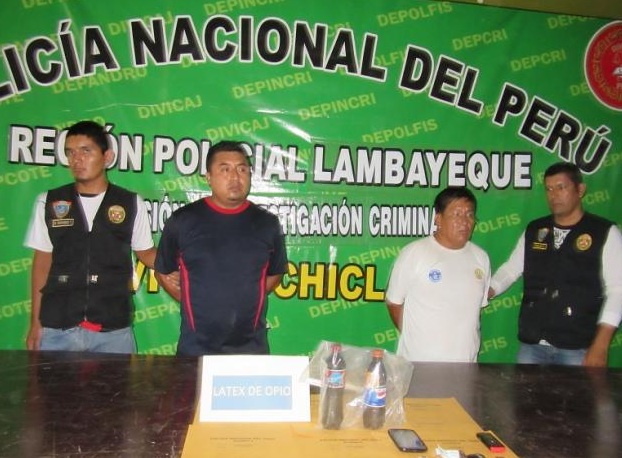 Chiclayo: incautan dos kilos de latex de opio que iba con destino a Colombia