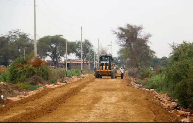 Obras de construcción en vía alterna registra avance de 90% en Lambayeque