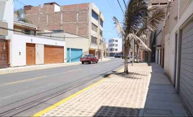 Pimentel: concluyen obras de mejoramiento vial y peatonal