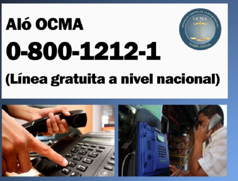 OCMA recibe quejas en línea gratuita nacional y redes sociales