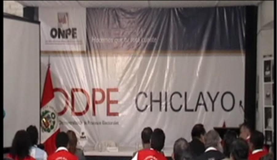 Oficinas ODPE funcionarán en Chiclayo para elecciones del abril