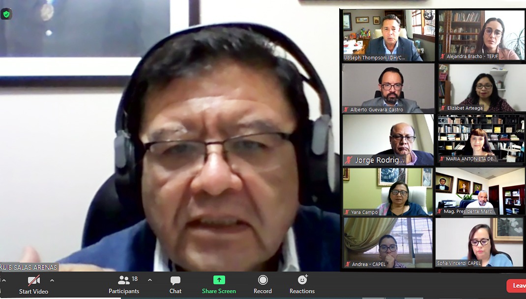 JNE informó sobre panorama electoral a misión de observación de Uniore