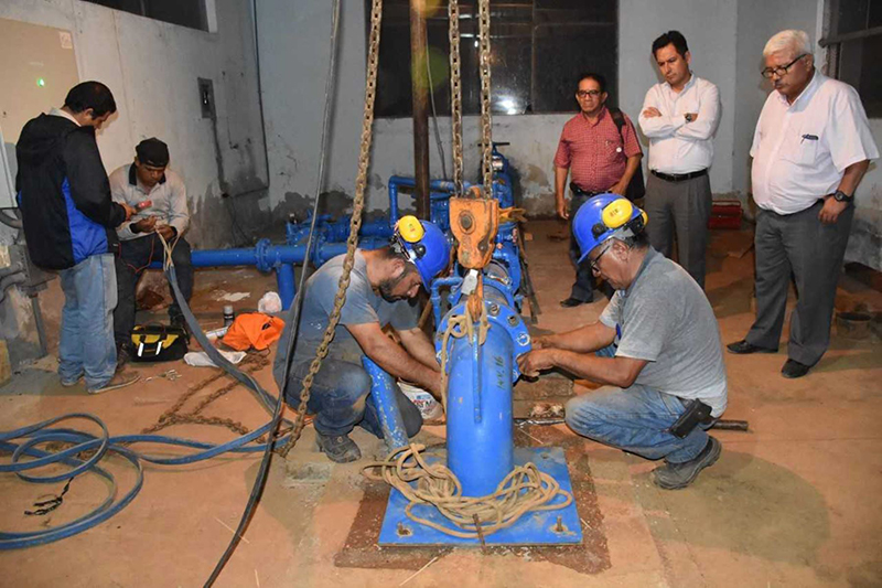 Incrementaron horas de suministro de agua potable en Olmos